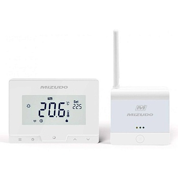 Термостат элетронный MIZUDO беспроводной с Wi-Fi управлением Т19ХWHB-7RF-A PP (TY) 