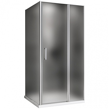 Душевой уголок Abber Sonnenstrand, 120 х 75 см, стекло матовое, профиль хром, AG04120MS-S75M 