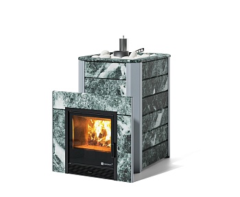 Печь Easysteam Ялта К 25/2024 в облицовке из камня 