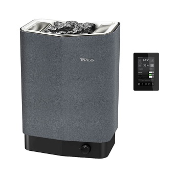 Печь для сауны Tylo Sense Elite 10 (Пульт Elite в комплекте, 10,5 кВт, 10-18 м³, 20 кг камней, серый цвет 