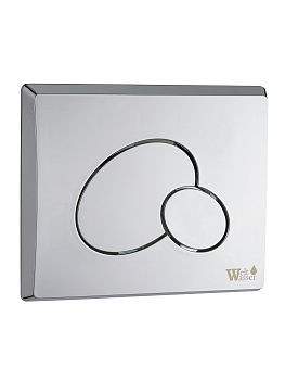 WeltWasser WW MARBERG 410 RD CR Кнопка хром нажимная для инсталляции. Круглая 