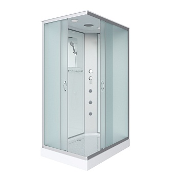 Душевая кабина Niagara Classic NG-43285-14QG (120х80х215) низкий поддон(13см),стекло матовое,3 места 