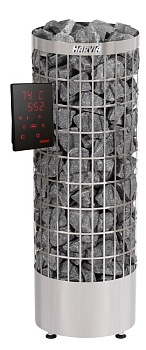 HARVIA Электрическая печь Cilindro PC90XW WiFi, нержавеющая сталь (с выносным пультом WiFi в комплекте), артикул HPC904XW 