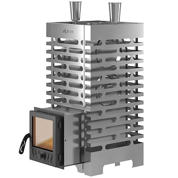 Печь для бани ASTON 20 INOX стекло 