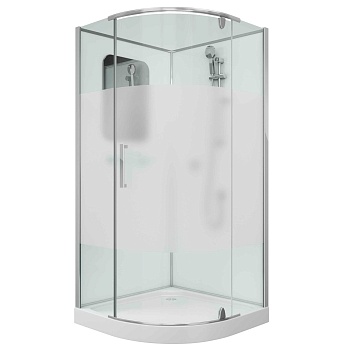 Душевая кабина Grossman 90 x 90 см, четверть круга, хром, GR171 