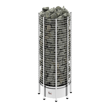 SAWO Электрическая печь Tower напольная, 18,0 кВт, нерж. сталь, артикул TH12-180NS-P, выносной пульт (пульт и блок мощности докупаются отдельно) 