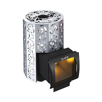 Дровяная печь для бани Grill’D Violet Steel Long Window Max 