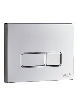 WeltWasser WW MARBERG 410 SE CR Кнопка хром нажимная для инсталляции. Квадратная 